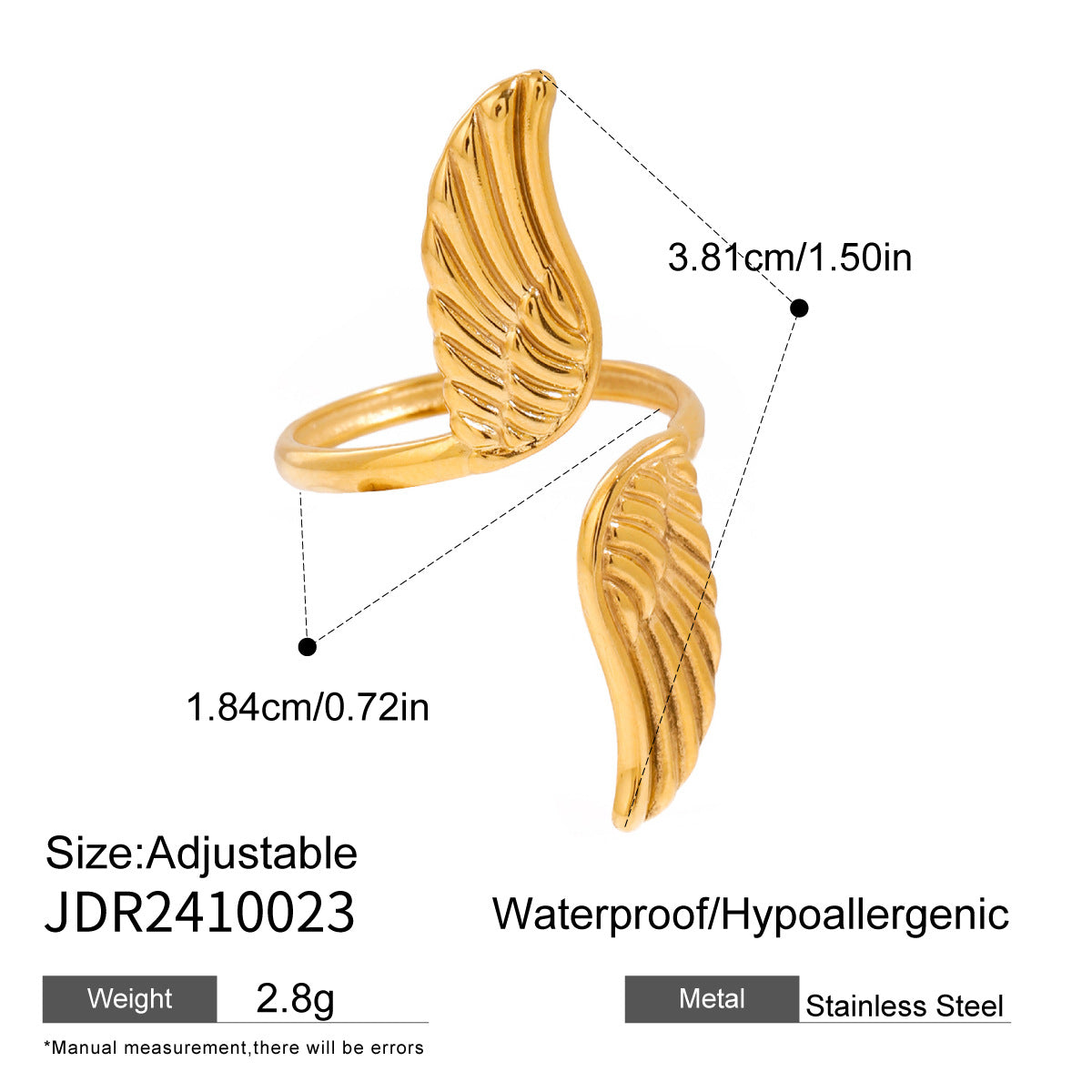 Wing titanium steel ring