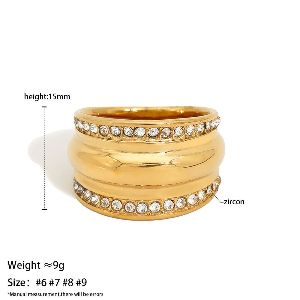 Stainless steel ring set