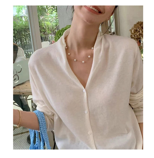 Natural freshwater pearl starry clavicle chain