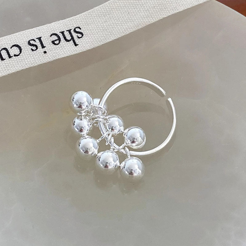 925 Silver Grape Bunch Ring