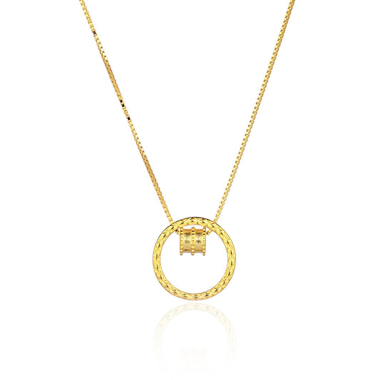 925 silver small waist car flower circle necklace