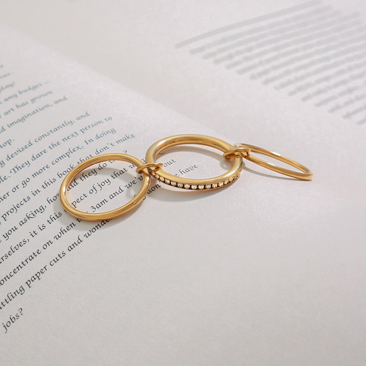 Titanium steel multi-layer stacked ring