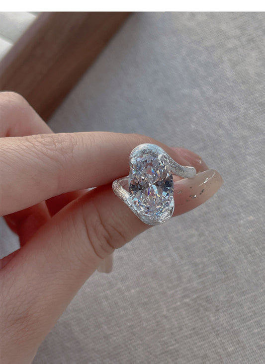 925 Silver Aurora Zircon Ring