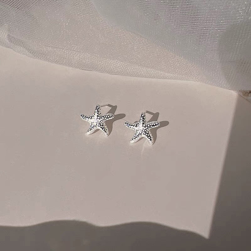 925 Silver Starfish Stud Earrings