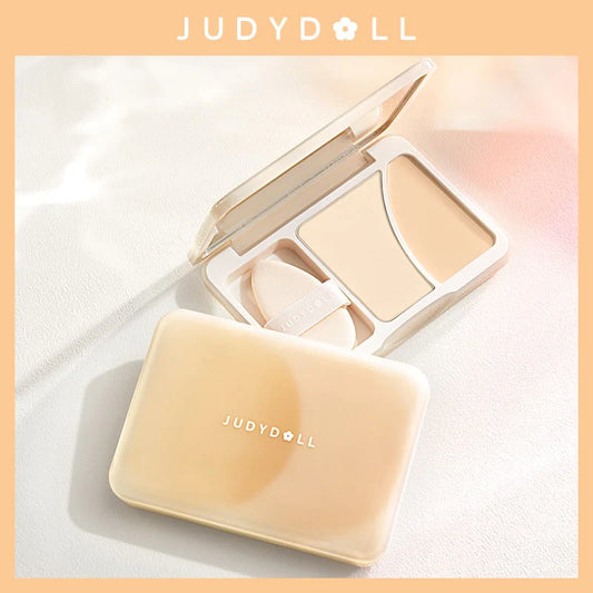 Judydoll Dual-Color Highlighter Palette 双拼高光盘哑光粉高光膏